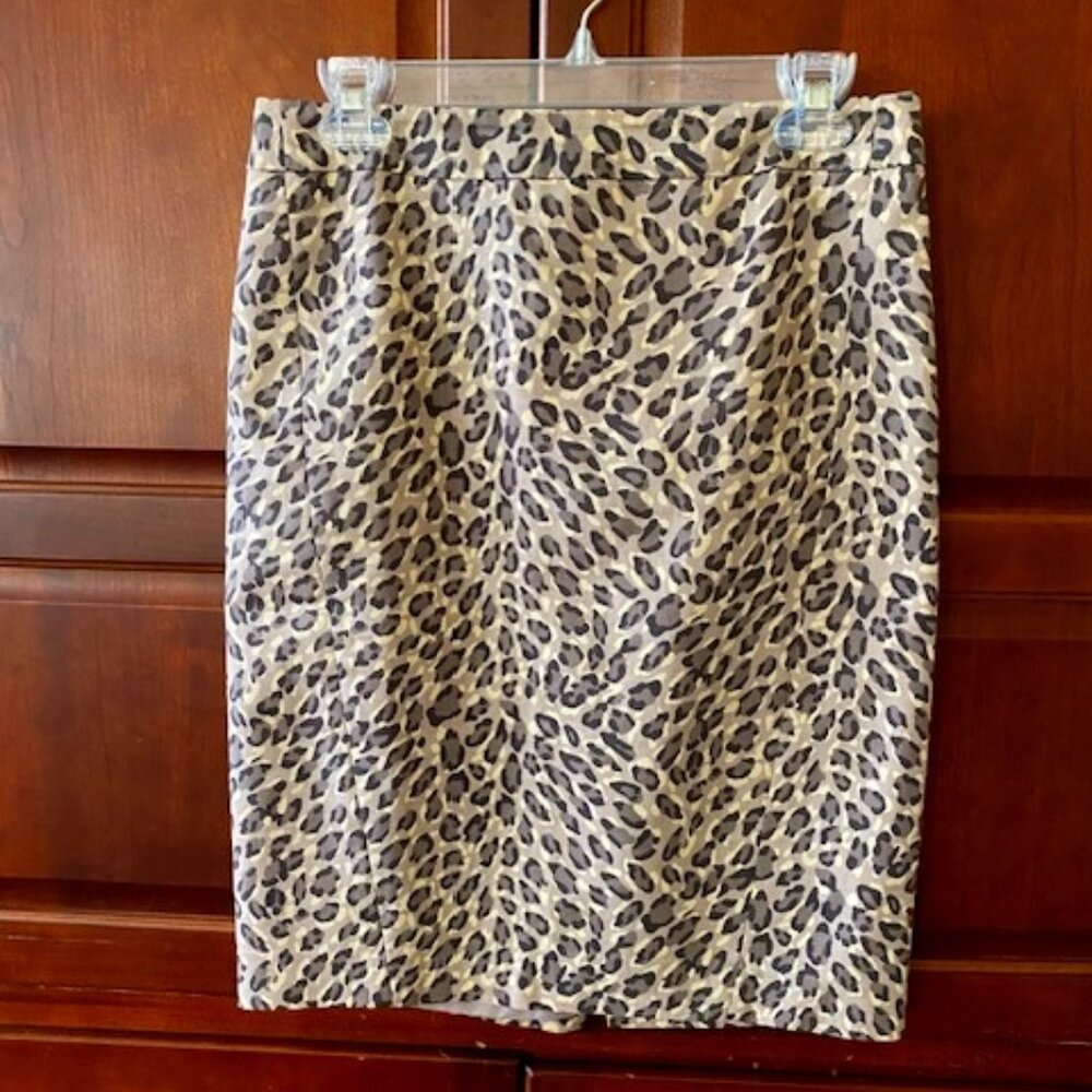 Ann Taylor Loft Pencil Skirt Animal Print 4